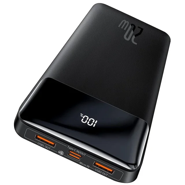 پاوربانک باسئوس مدل PPBD10K-20W ظرفیت 10000 میلی آمپر ساعت 102399228